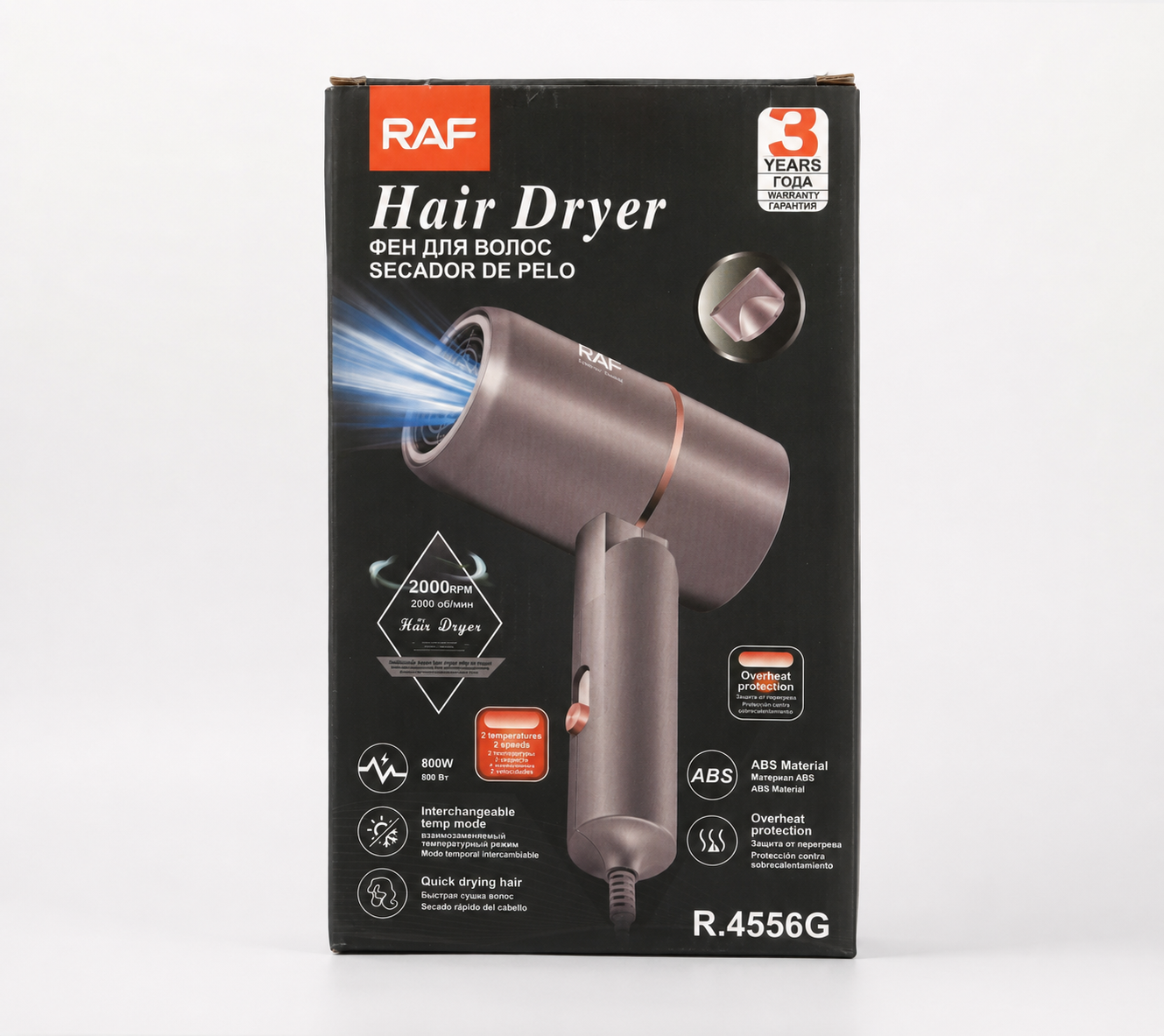 RAF BLUE LIGHT HAIR DRYER