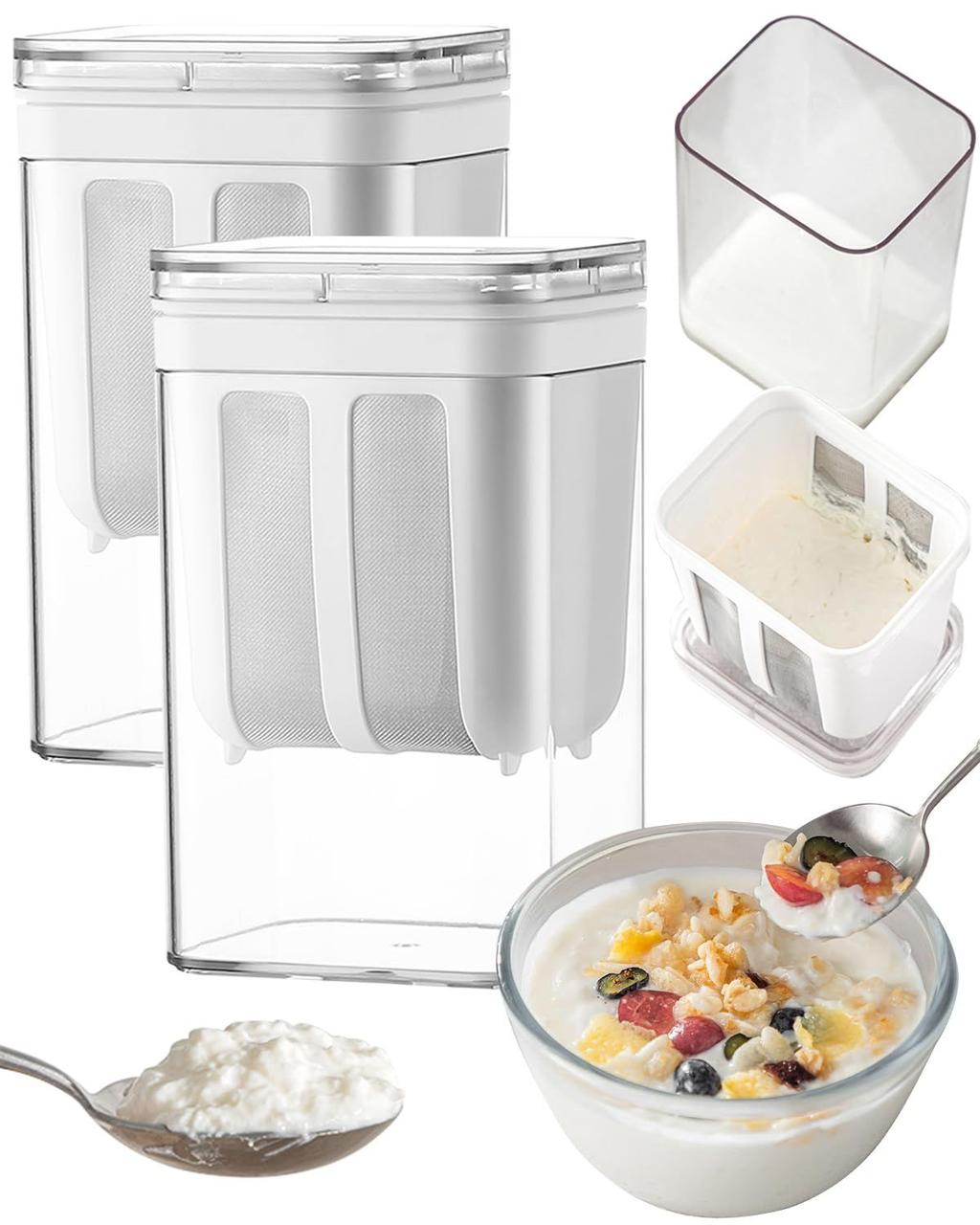 Greek Yogurt Strainer 1100ml – Multi-Purpose Yogurt Maker
