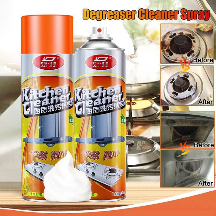 Kitchen Cleaner Lemon Kitchen Oil Grease Foam Cleaner Spray 500ml