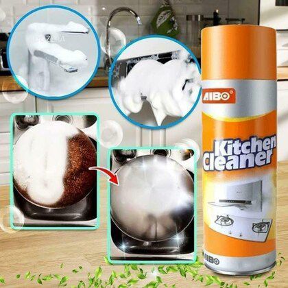 Kitchen Cleaner Lemon Kitchen Oil Grease Foam Cleaner Spray 500ml